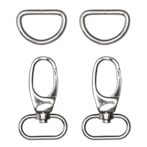 Go Handmade Lobsterlås m. D-Ring 55 mm (2 stk)